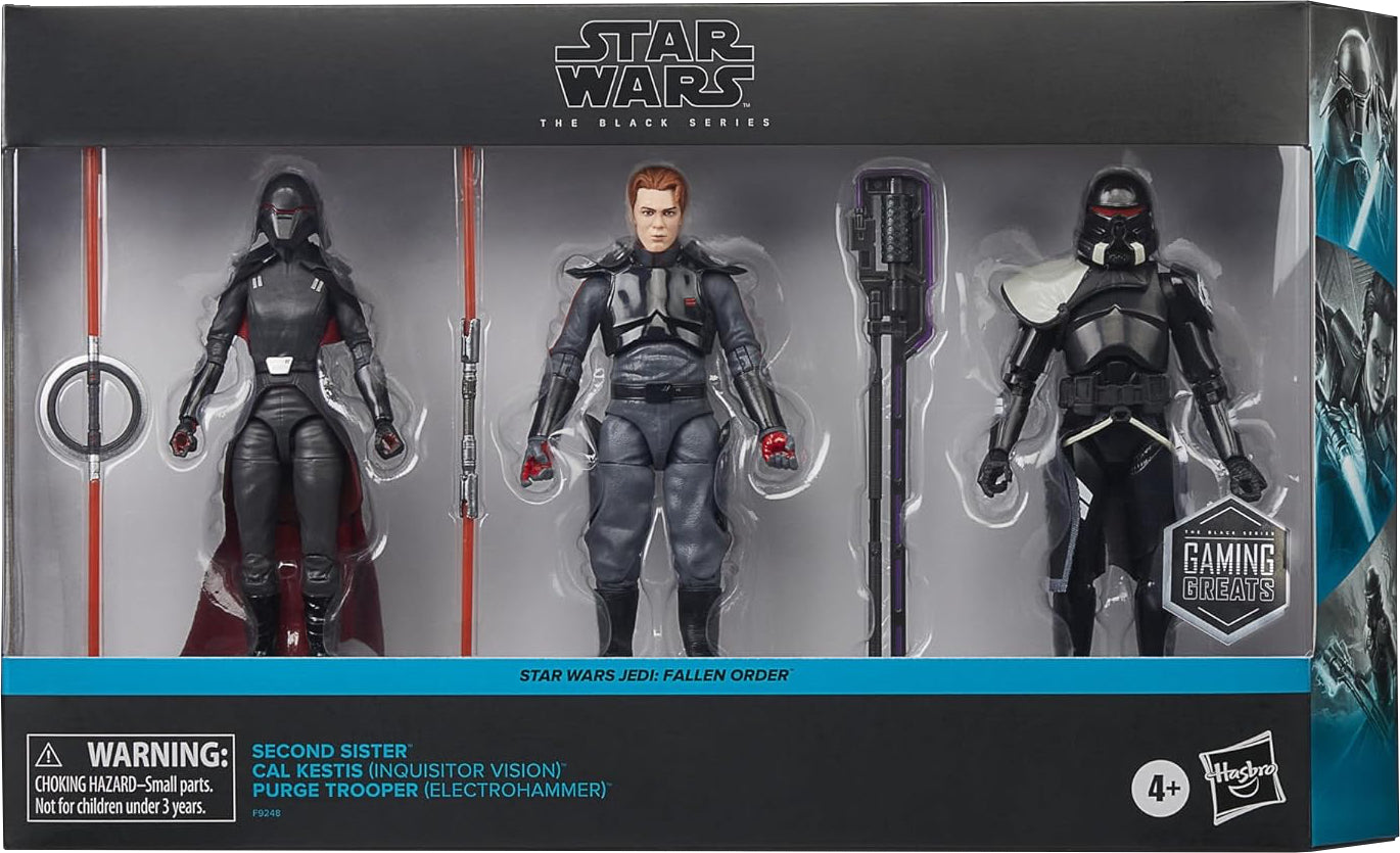 STAR WARS The Black Series Gaming Greats Second Sister, Cal Kestis, Purge Trooper, Jedi: Fallen Order