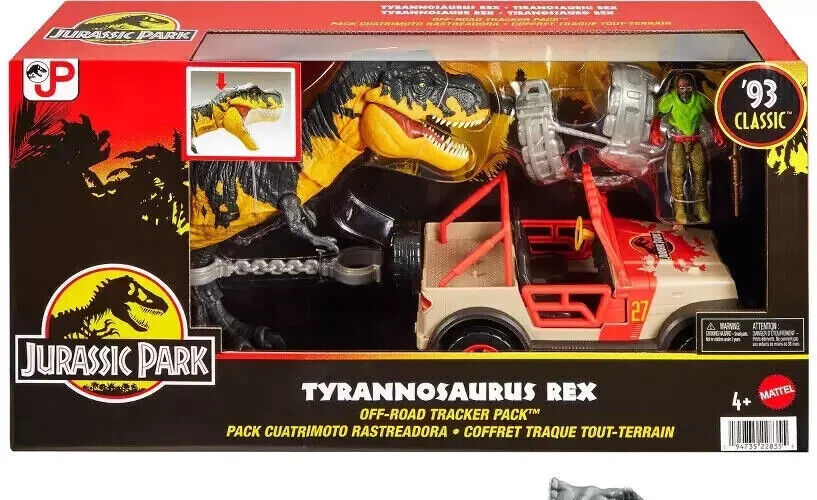 Jurassic World Tyrannosaurus Rex Off-Road Tracker Pack- suelto con caja