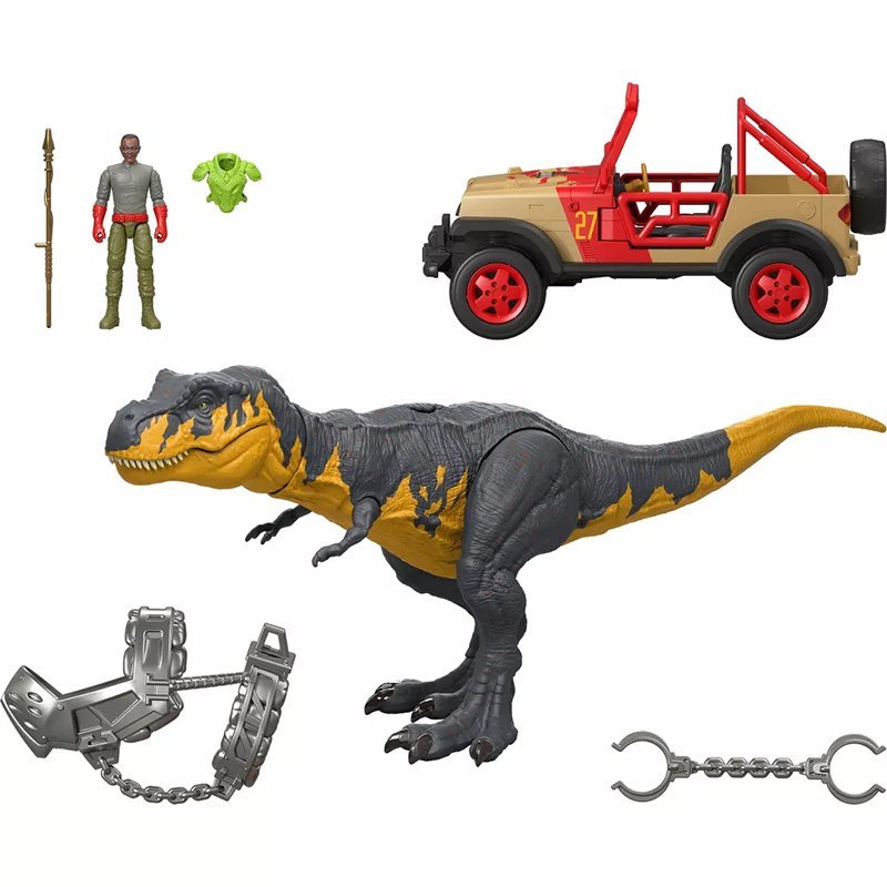 Jurassic World Tyrannosaurus Rex Off-Road Tracker Pack- suelto con caja