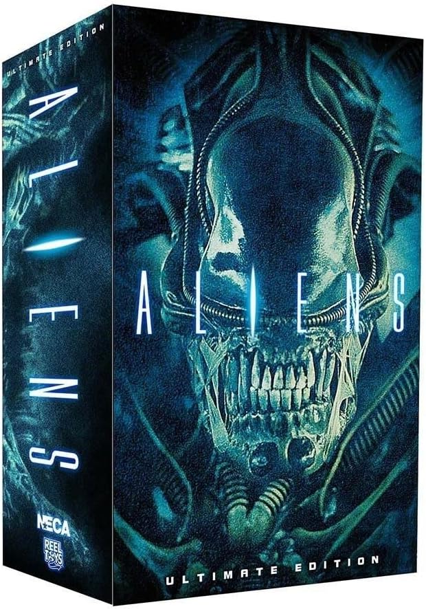 Aliens Ultimate Aliens Warrior 1986 7-Blue Alien - Caja Detalle