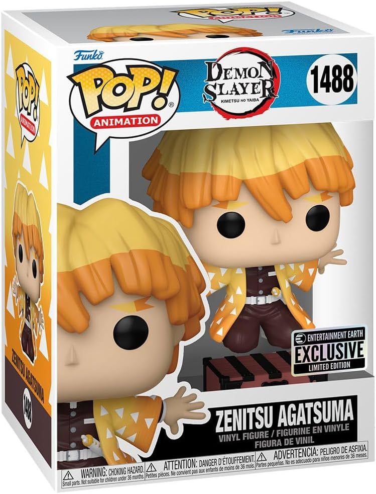 Demon Slayer Zenitsu with Box Pop #1488 Exclusivo