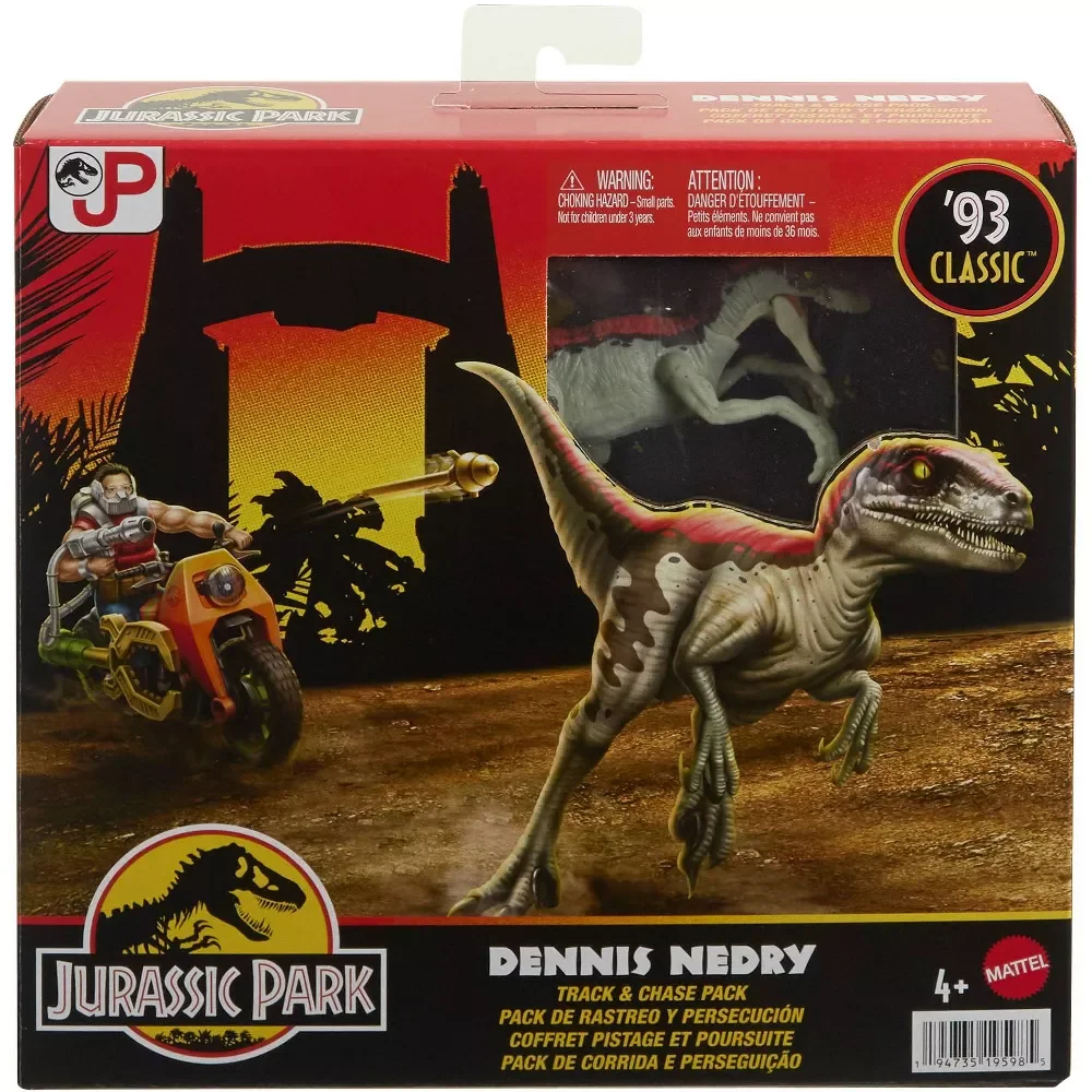Jurassic World Dennis Nedry '93 Classic Collection Track and Chase Pack