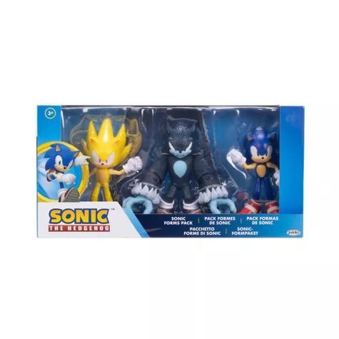 Sonic the Hedgehog Super Sonic, Werehog & Sonic with grind shoes 3 pack