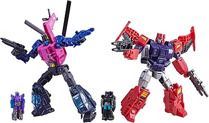 Transformers Age of the Primes Spinister vs Topsin-Caja Detalle