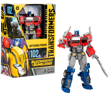 Transformer Buzzworthy Voyager Optimus Prime Hasbro Pulse Exclusive- Caja Detalle