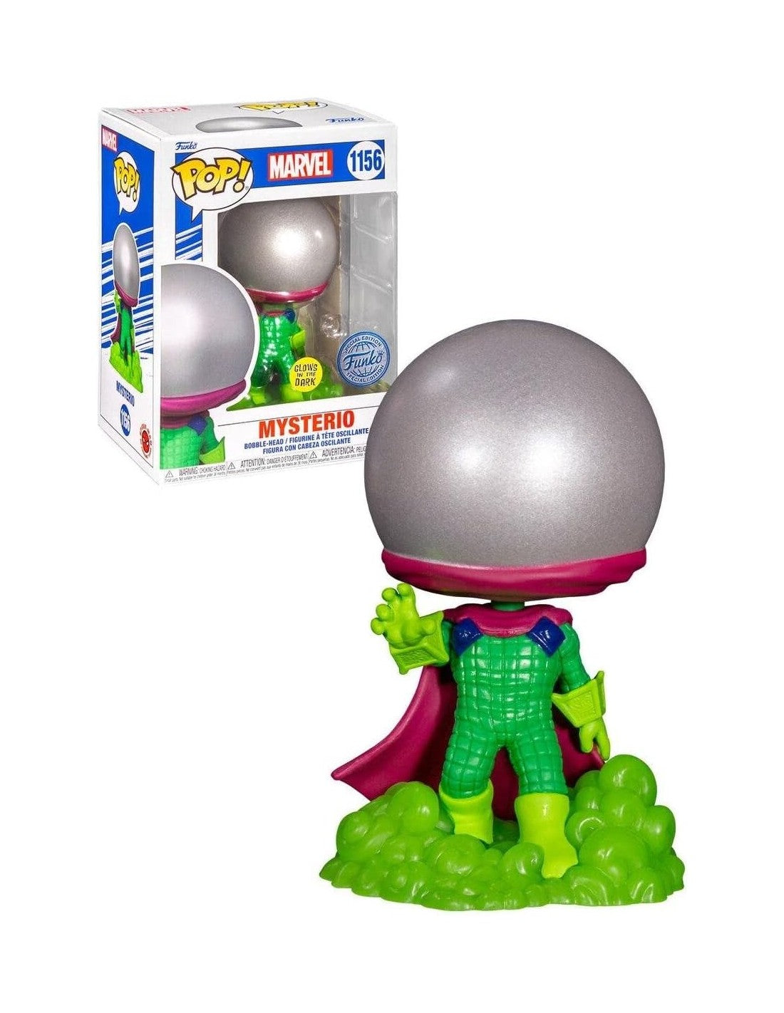 Marvel Mysterio  Glow-in-the-Dark Funko Pop #1156