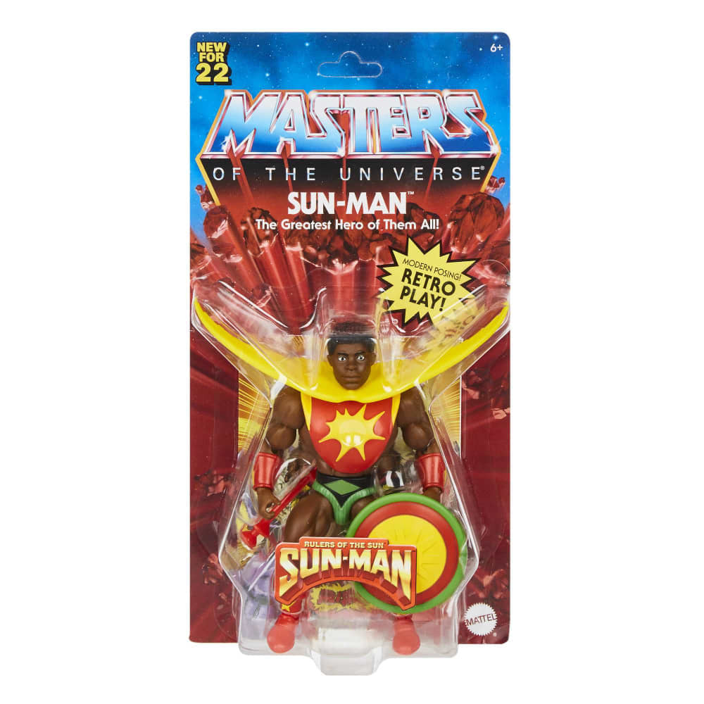 Masters of the Universe Sun-Man (Caja Detalle)